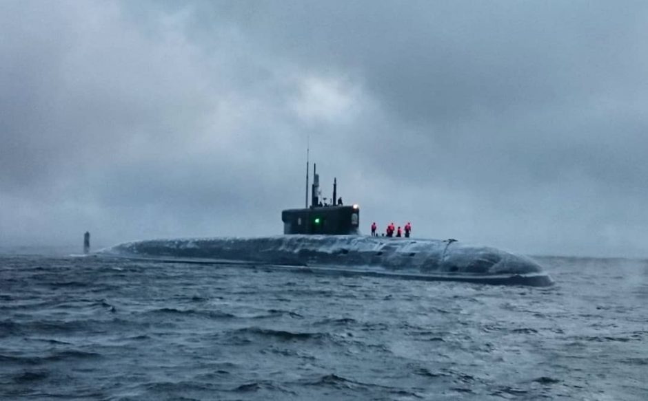 Rusija pradėjo naujo atominio laivo povandeninius bandymus