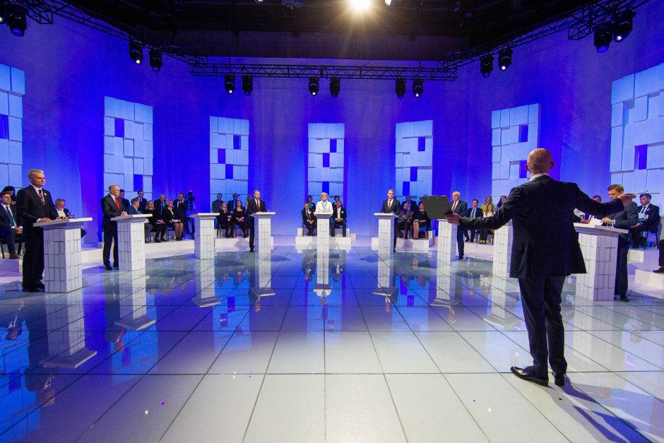 Debatuose G. Nausėda ir S. Skvernelis ragino vienas kitą atsiprašyti Lietuvos žmonių