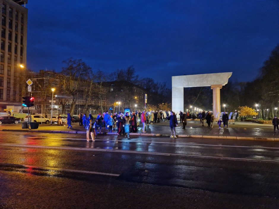 Šv. Martyno žiburiai nušvietė Klaipėdos senamiestį