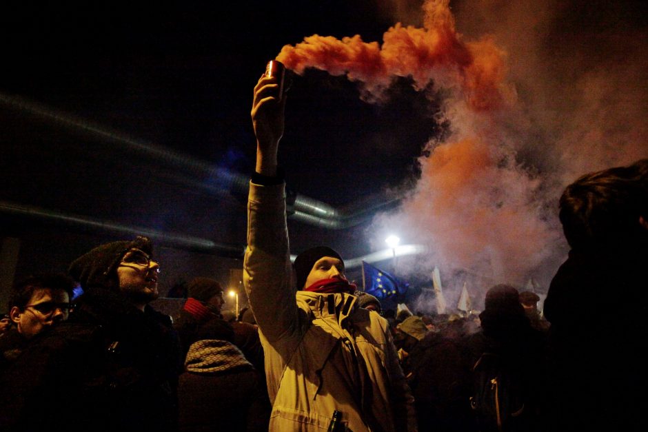 Vengrijos visuomeninį transliuotoją užgriuvo protestų banga