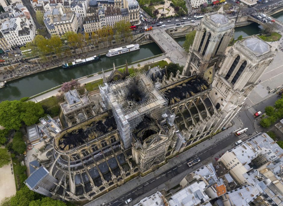 Katedros gaisras – egzaminas Prancūzijai