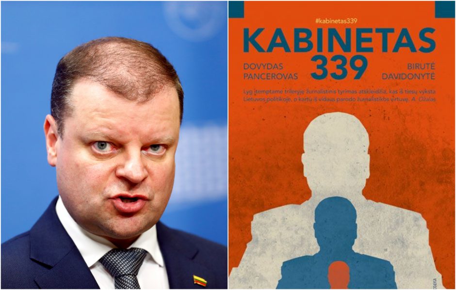 Premjeras S. Skvernelis apskundė knygos „Kabinetas 339“ reklamą