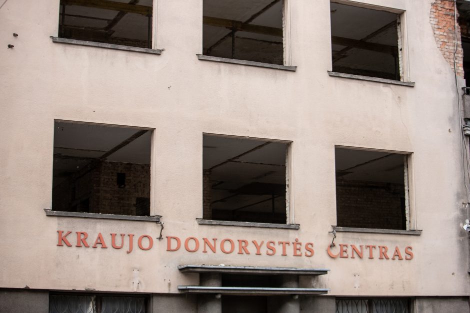 Buvusio Kraujo donorystės centro remontas kelia nerimą