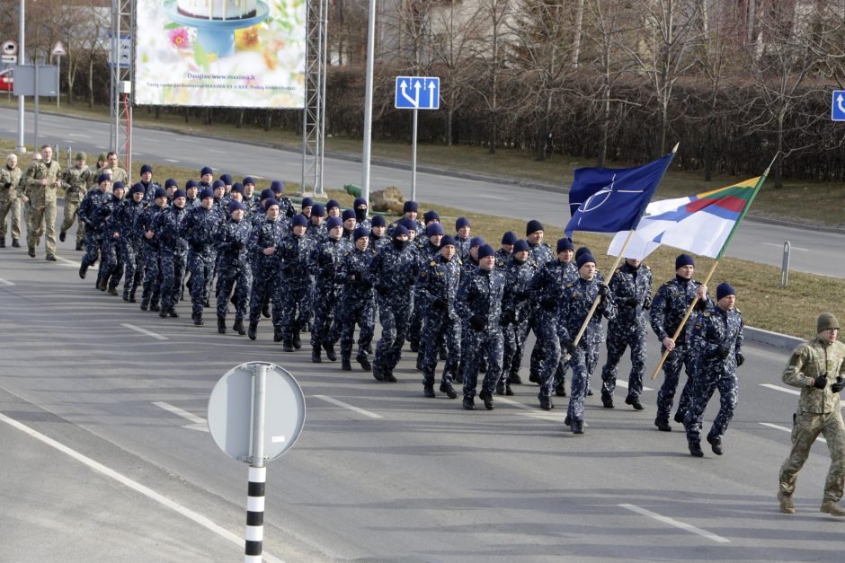 Įstojimo į NATO metinių proga – kariškių bėgimas