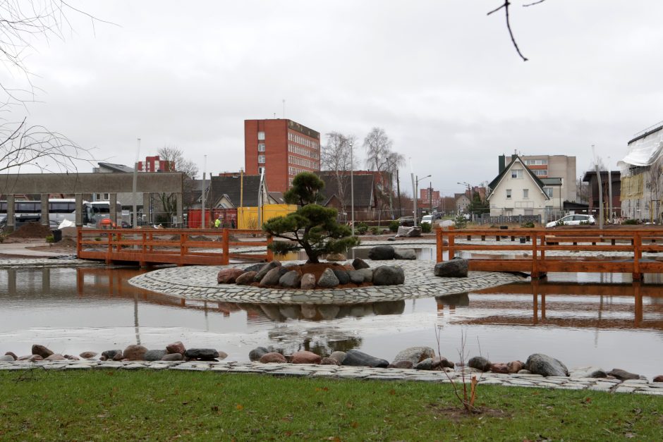 Uostamiestyje jau įrengtas Sakurų parkas