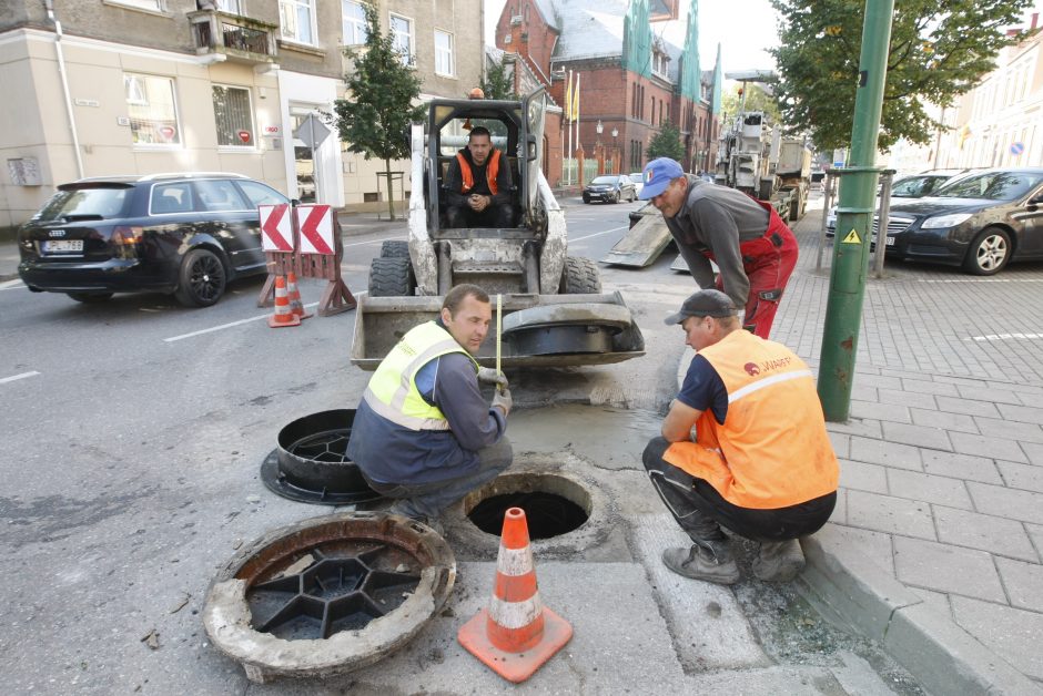 Įvertino uostamiesčio gatvių remonto darbus