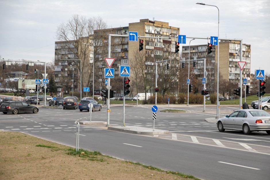 Sostinėje rekonstruota sankryža tapo saugesnė