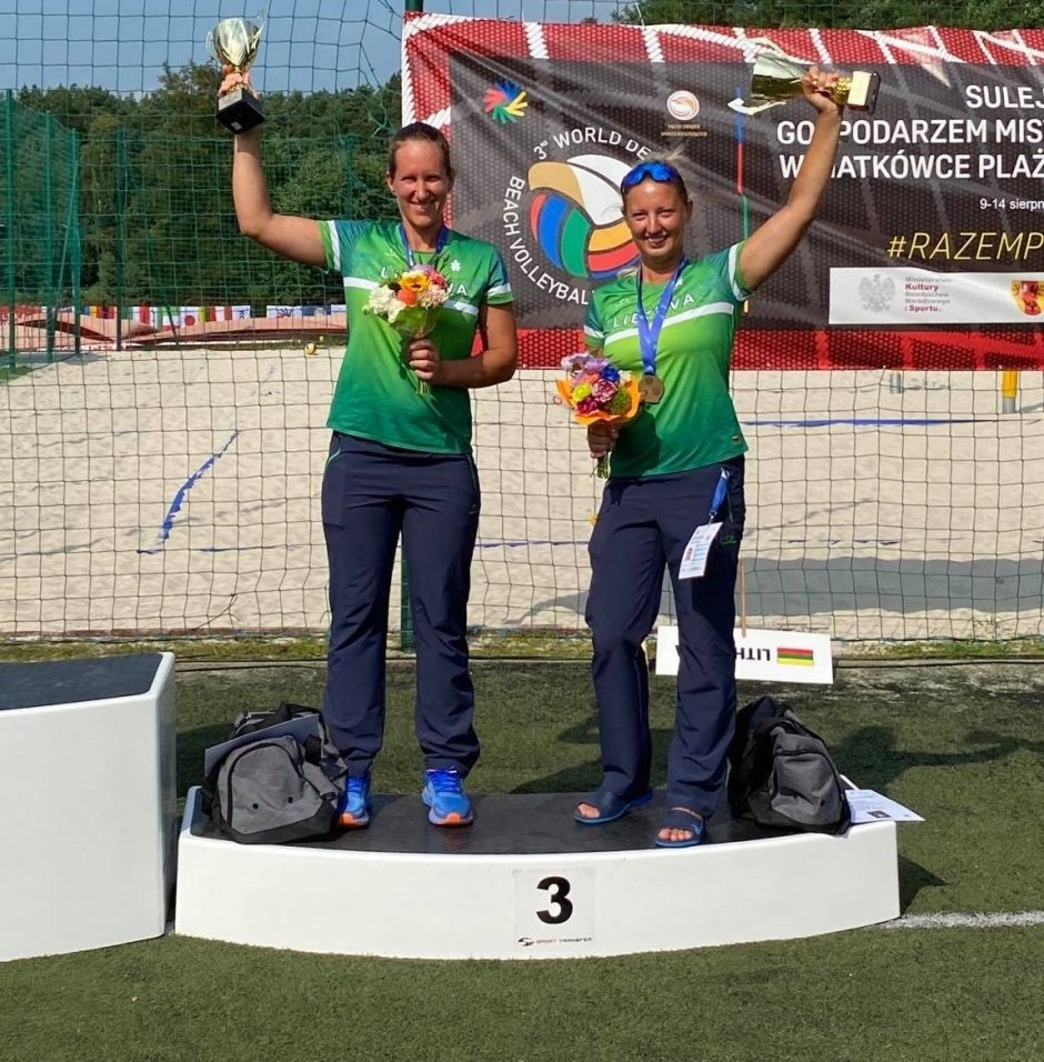 Pasaulio kurčiųjų paplūdimio tinklinio čempionate lietuvės iškovojo bronzą