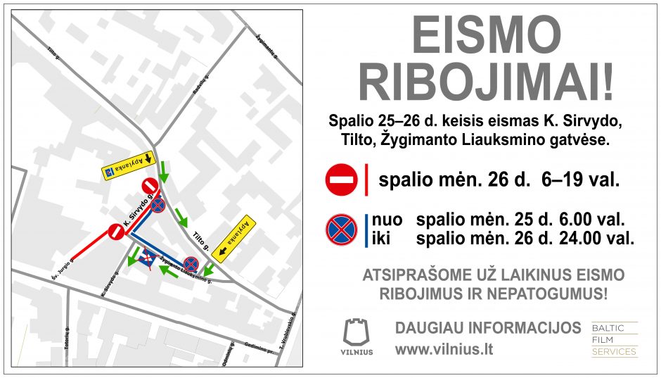 Vilniuje bus filmuojamas filmas „Catherine the Great“ – numatomi eismo ribojimai