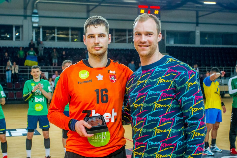 Lietuvos ir Ukrainos rankininkai draugiškose rungtynėse pasidalijo po pergalę