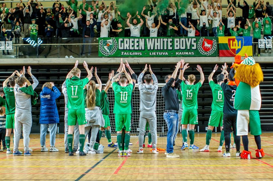 „Kauno Žalgirio“ futsal kapitonas J. Zagurskas: būti tokios komandos lyderiu yra didelė garbė