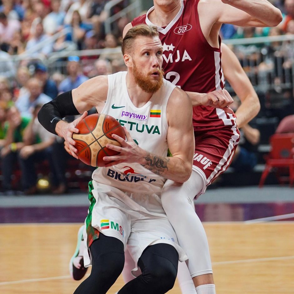 Kontrolinės vyrų krepšinio rungtynės: Latvija – Lietuva 70:52