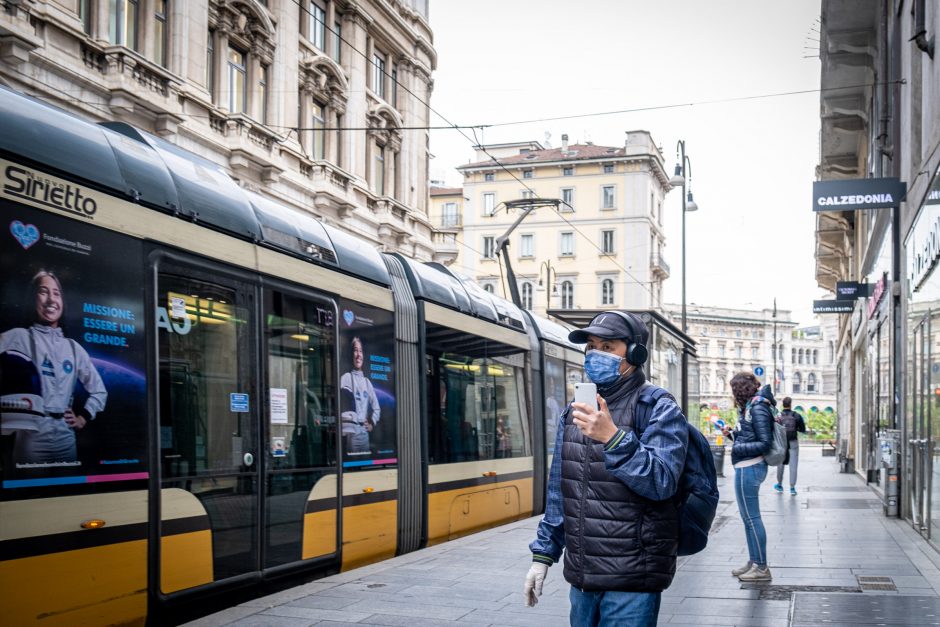 Italijoje toliau mažėja esamų COVID-19 pacientų skaičius