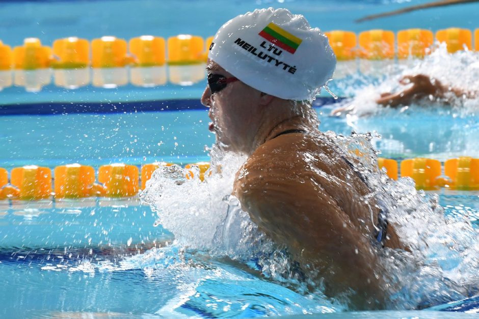 R. Meilutytė 50 m plaukimo laisvuoju stiliumi finale liko aštunta