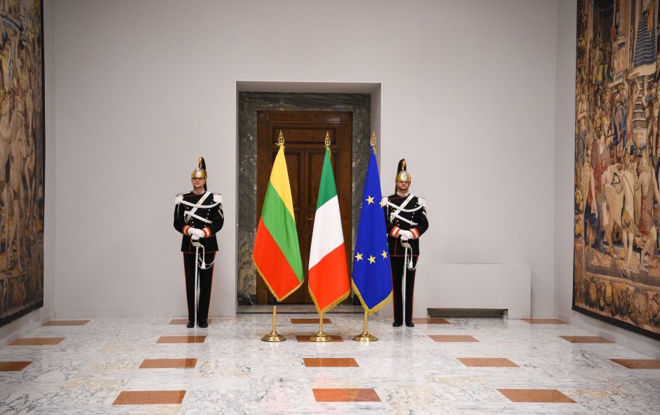 G. Nausėda su Italijos vadovu aptarė dvišalius santykius, bendradarbiavimą