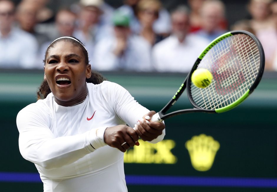 Amerikietė S. Williams dešimtą kartą žais Vimbldono turnyro finale