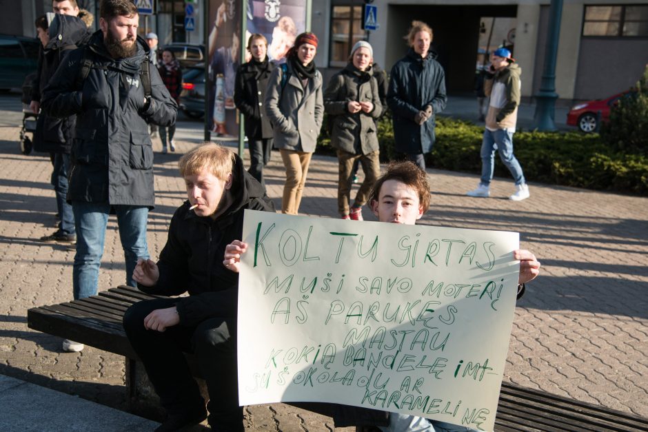 Apie 250 žmonių prie Seimo reikalavo dekriminalizuoti kanapių laikymą