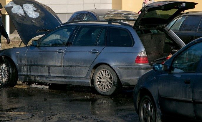 Panevėžio rajone, įtariama, padegtas automobilis