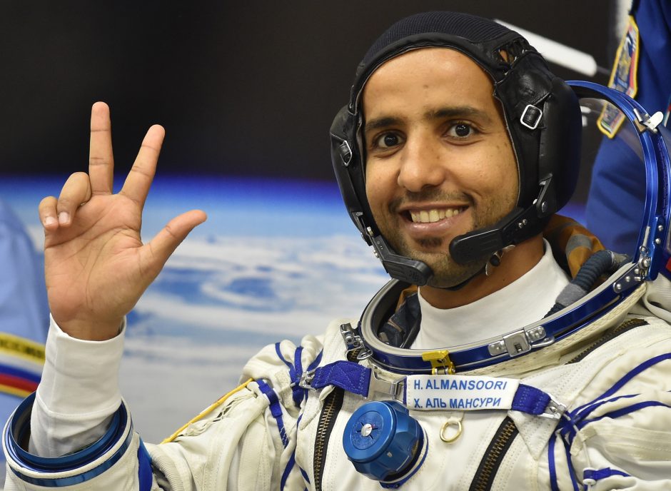 Pirmą kartą į kosmosą pakilo Jungtinių Arabų Emyratų astronautas