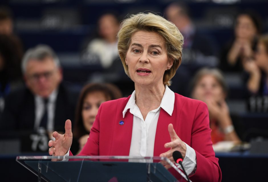 U. von der Leyen išsakė kritiką dėl JAV sankcijų „Nord Stream 2“ įmonėms