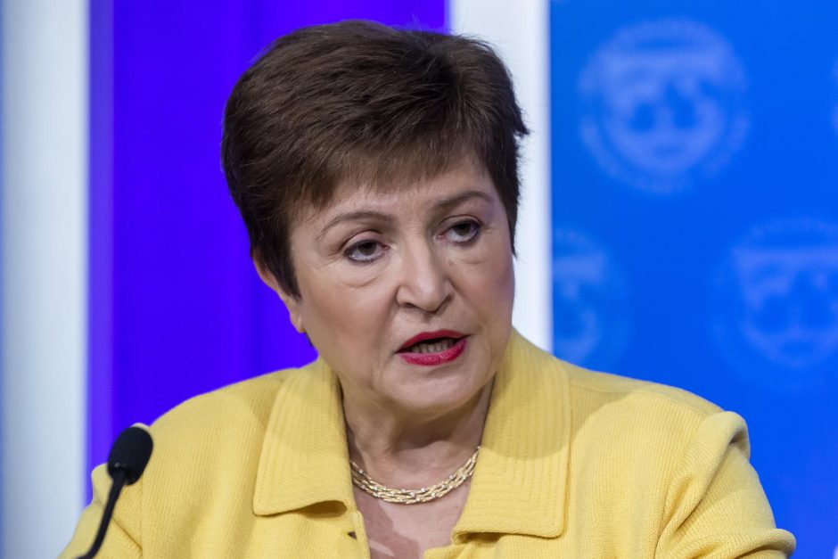 TVF vadovė K. Georgieva: akivaizdu – prasidėjo recesija