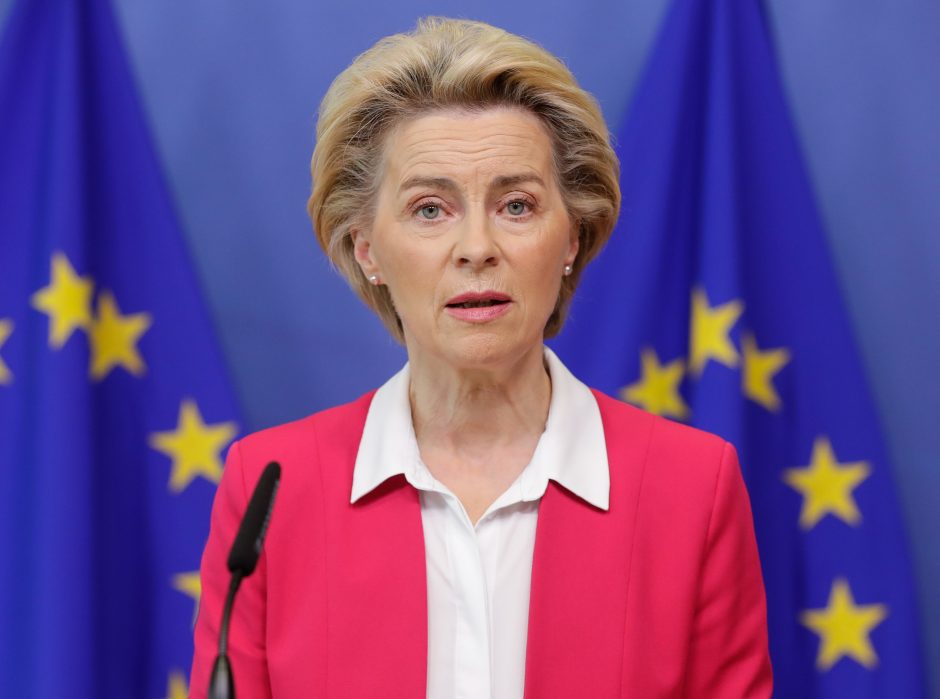 U. von der Leyen koronaviruso testas – neigiamas