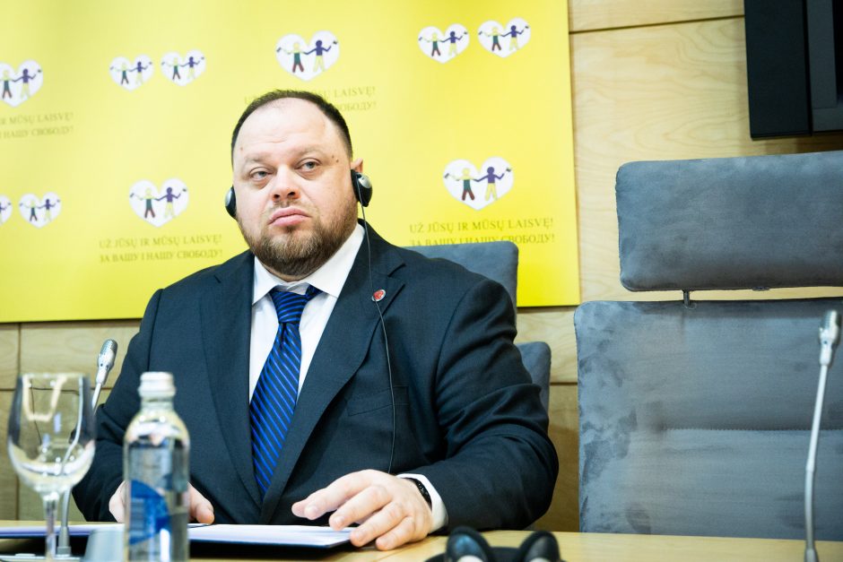 S. Skvernelis kalbėjosi su Ukrainos Aukščiausiosios Rados vadovu: išreiškiau besąlyginę paramą