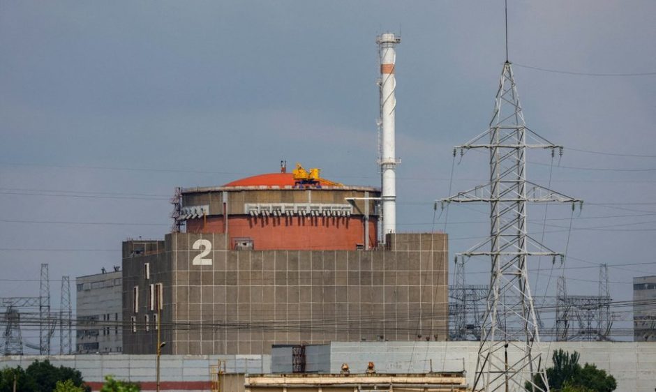 Ukraina: naktį buvo nutrūkęs elektros tiekimas į Zaporižios AE