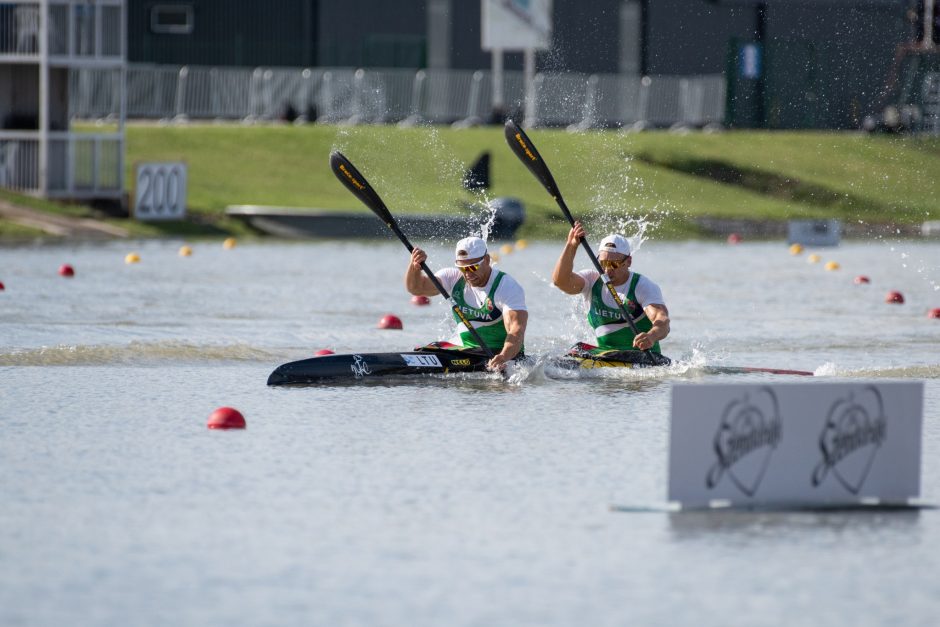 Baidarininkai M. Maldonis ir A. Olijnikas iškovojo Europos čempionato bronzos medalį