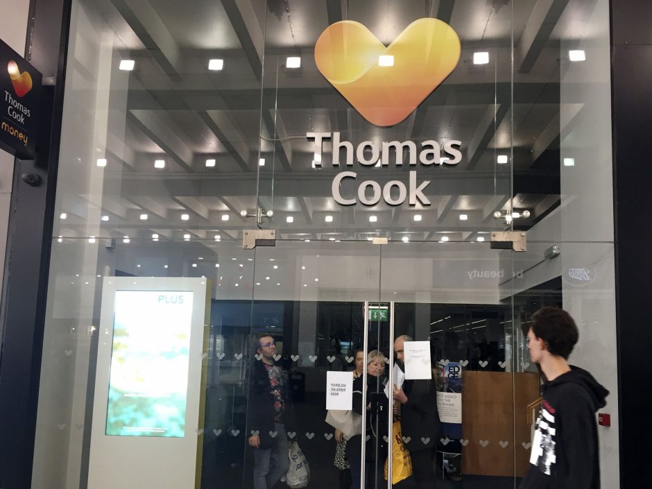 Žlugo britų kelionių agentūra „Thomas Cook“