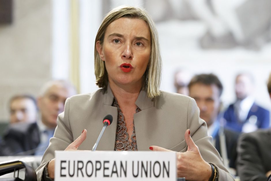 F. Mogherini gina Europos gynybos politikos plėtojimą