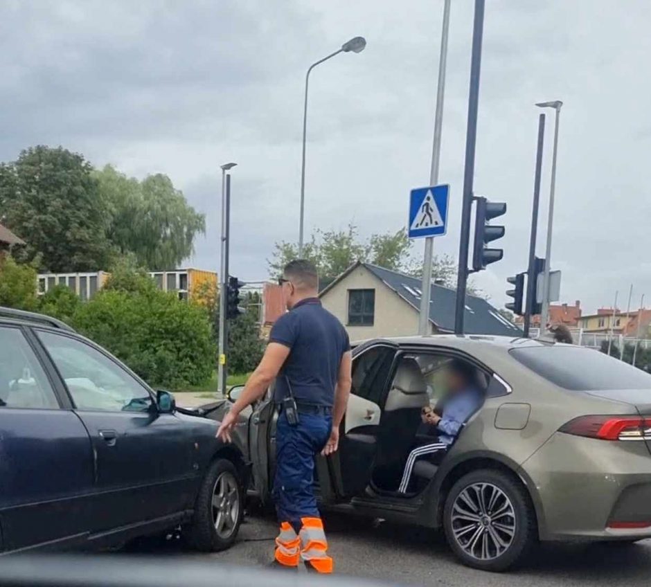 Klaipėdoje susidūrė „Audi“ ir „Toyota“