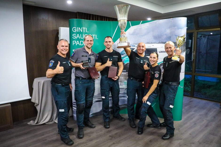 Geriausių policijos pareigūnų titulą iškovojo Klaipėdos apskr. policijos komanda