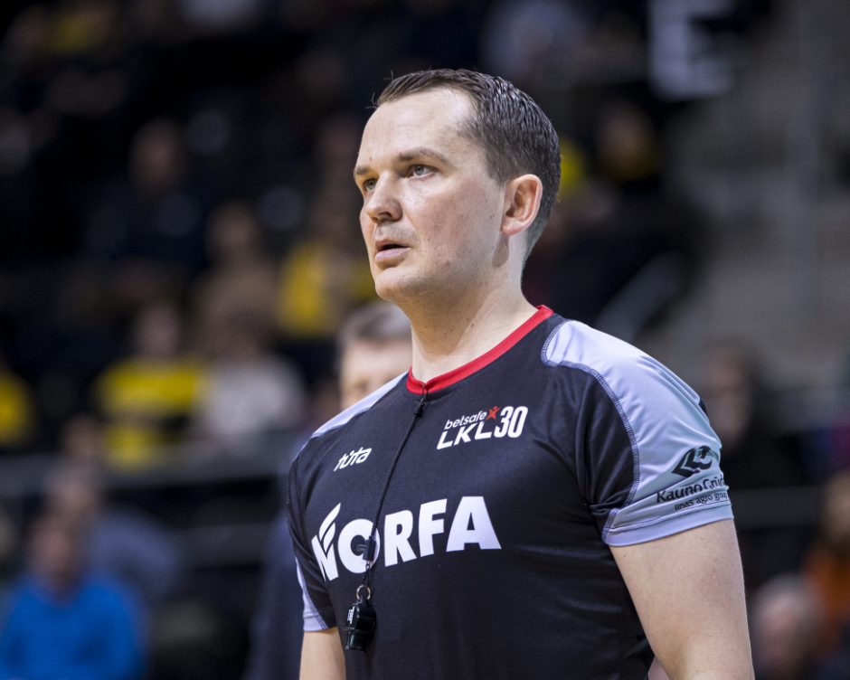 „Betsafe-LKL“ teisėjų dešimtukas: geriausiu arbitru penktą kartą iš eilės pripažintas G. Vilius