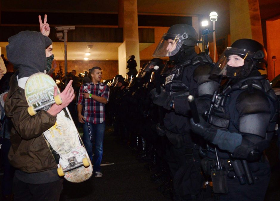 JAV ir toliau nerimsta protestai prieš D. Trumpą