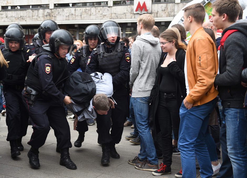 Rusiją krečia nauji protestai, sulaikytas A. Navalnas