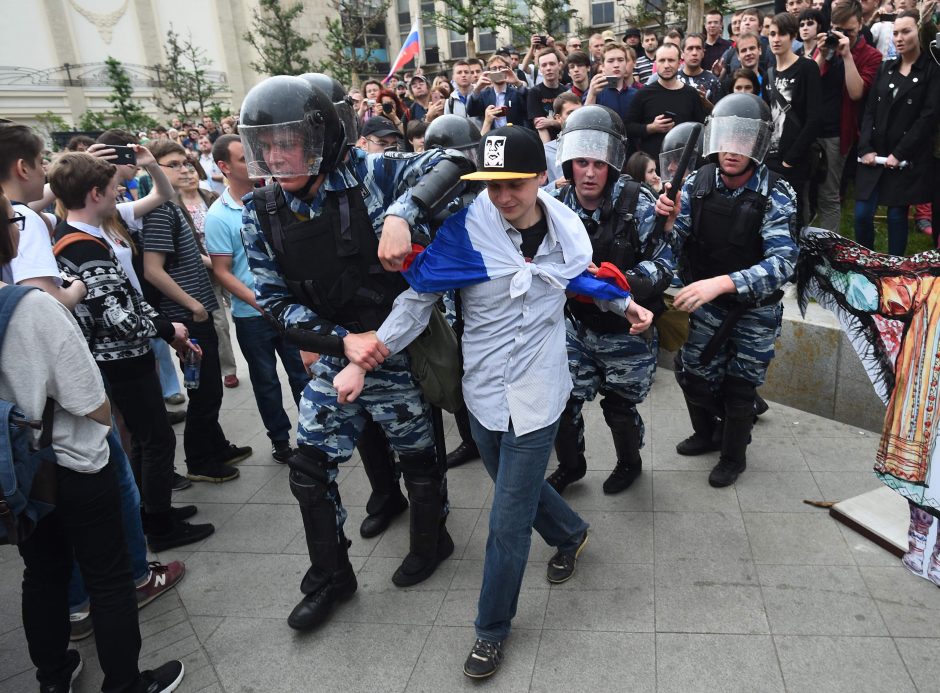 Rusiją krečia nauji protestai, sulaikytas A. Navalnas