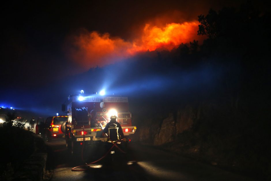 Korsikoje gaisrai sunaikino 2 tūkst. ha miško