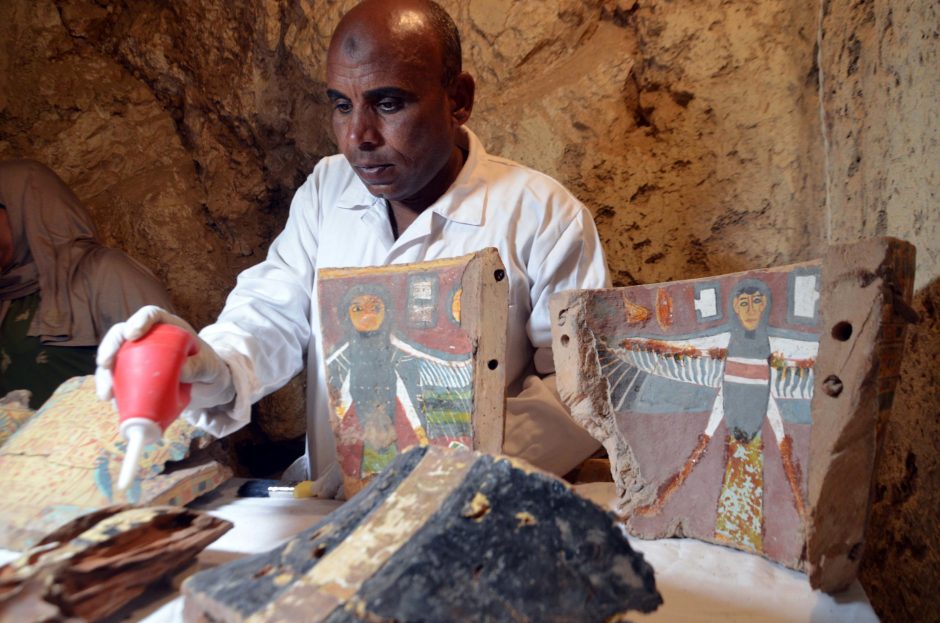 Egipte archeologai rado du senovinius kapus