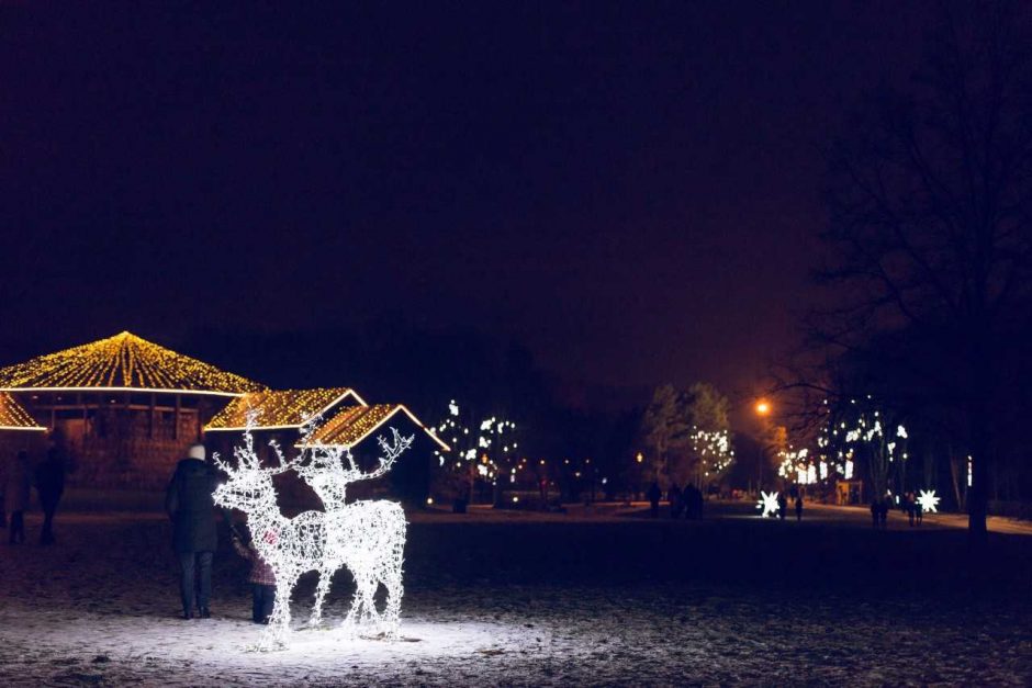 Kauniečius vilioja kalėdinė pasaka Santakos parke