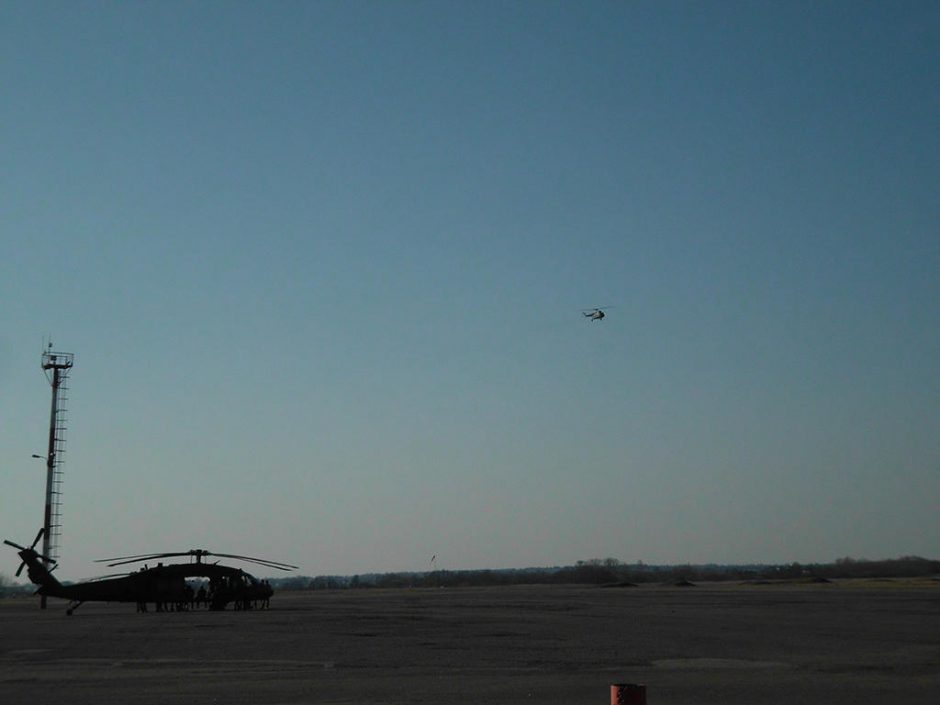 S. Dariaus ir S. Girėno aerodrome tūpė JAV sraigtasparniai