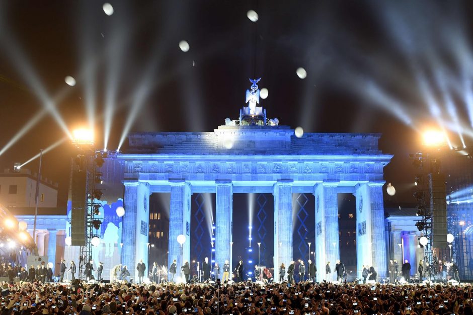 Berlynas: Beethoveno „Odė džiaugsmui“ sukvietė vokiečius prie Brandenburgo vartų