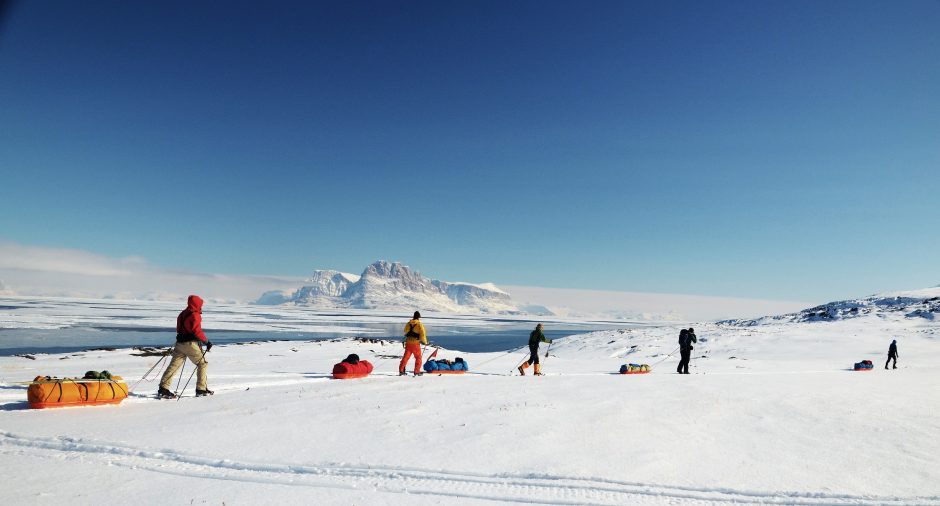 400 kilometrų slidėmis atšiaurioje Grenlandijoje