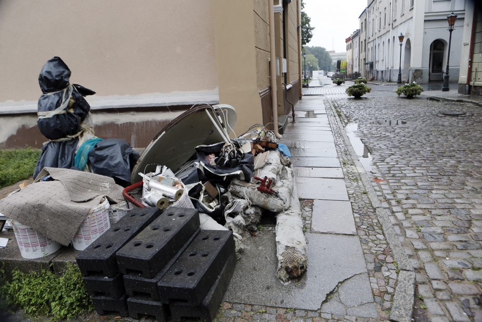 Miesto centre – statybinės atliekos