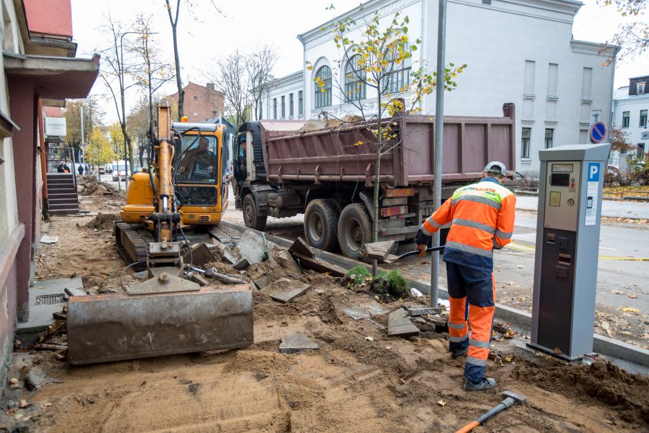 Centrinės gatvės išraustos: kada baigsis remontas?