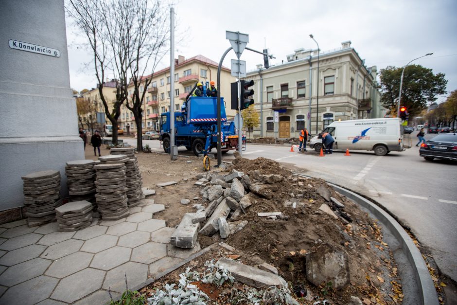 Centrinės gatvės išraustos: kada baigsis remontas?