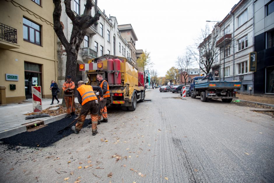 Centrinės gatvės išraustos: kada baigsis remontas?