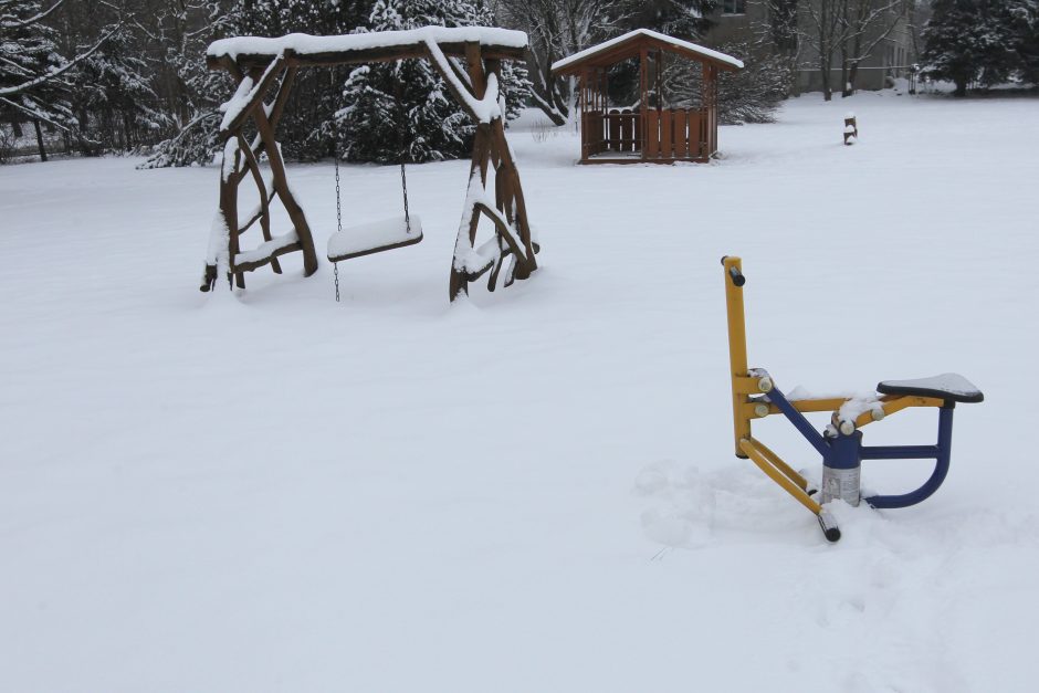 Uždarytus vaikų namus niokoja vandalai