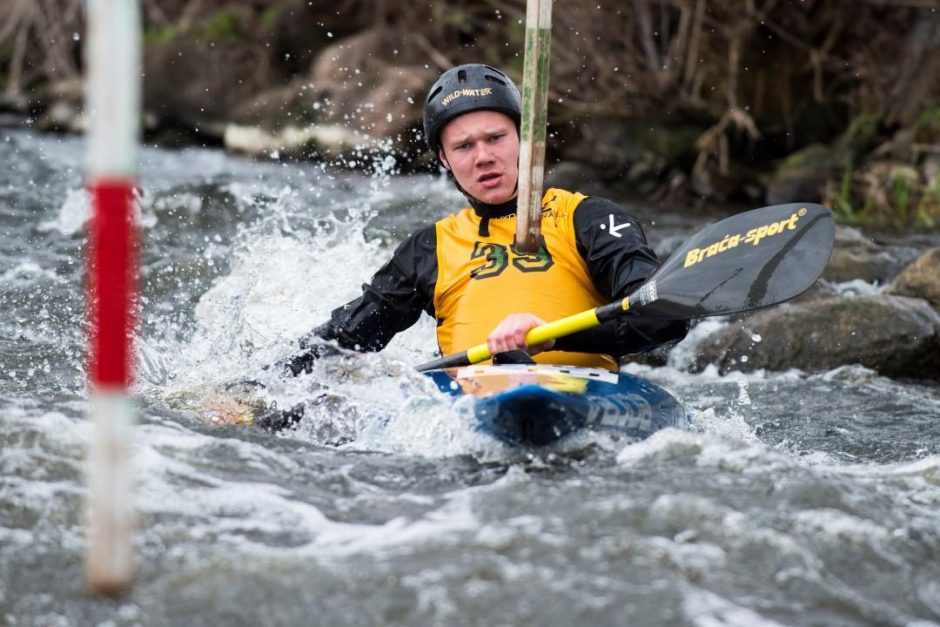 S. Mažeikis iškovojo Lietuvos baidarių ir kanojų slalomo pirmenybių bronzą