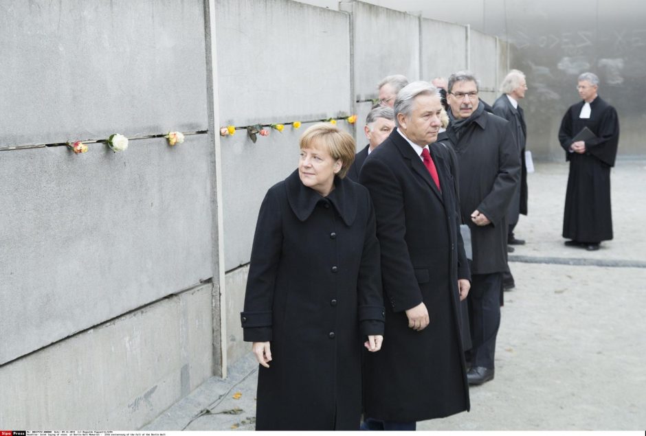 A. Merkel: Berlyno sienos griuvimas įrodo, kad svajonės gali virsti tikrove